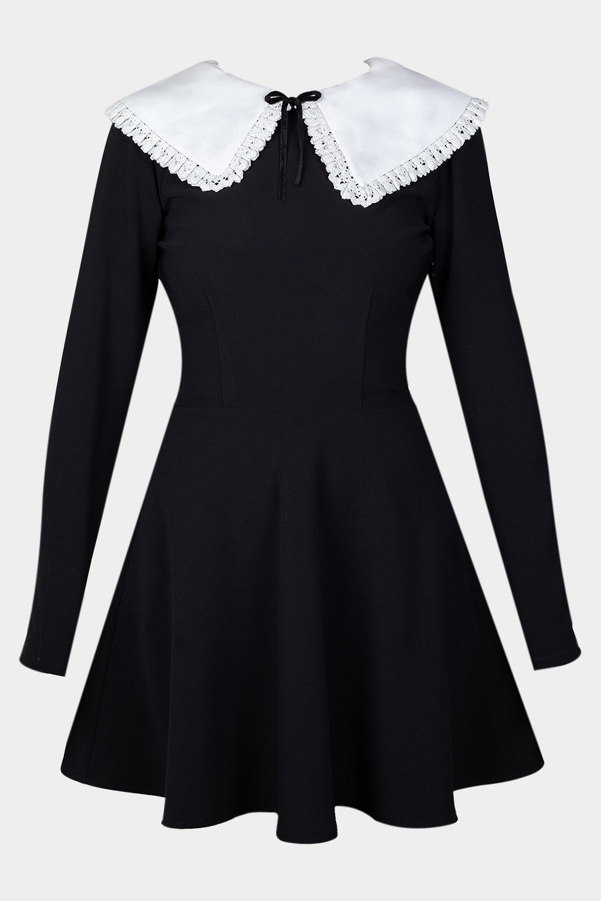 Little black peter pan collar dress ...